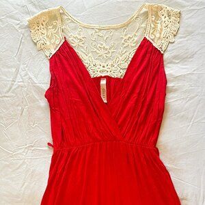 Gilli - Red Dress w. Lace